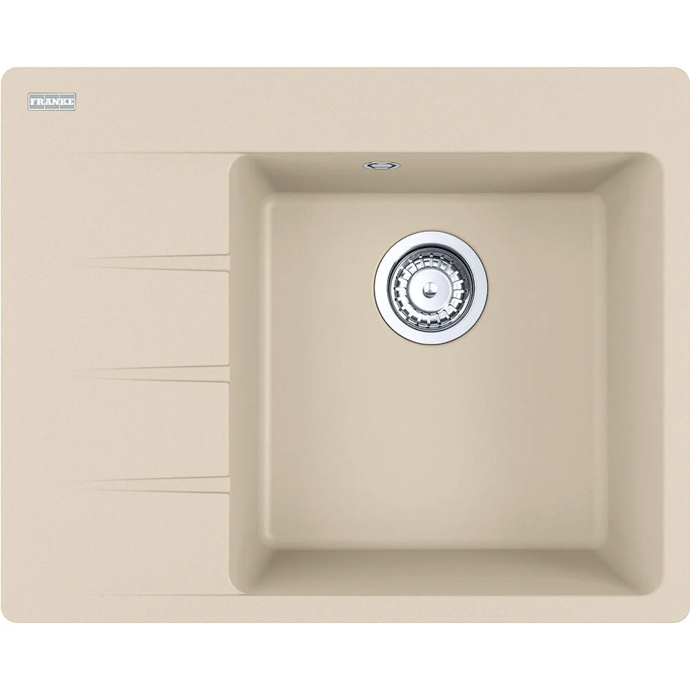Кухонна мийка Franke Centro CNG 611-62 TL, накладна, чаша справа, 62х50, граніт бежевий (114.0630.451)