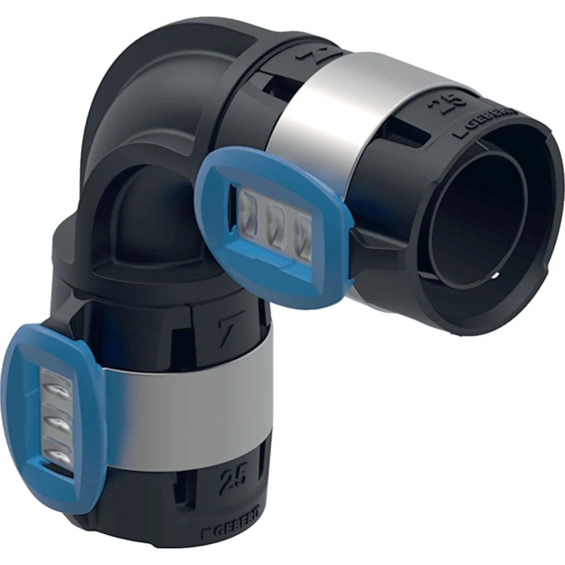 Відведення Geberit FlowFit: 90 °, матеріал = PPSU, d = 20мм (620.071.00.1)