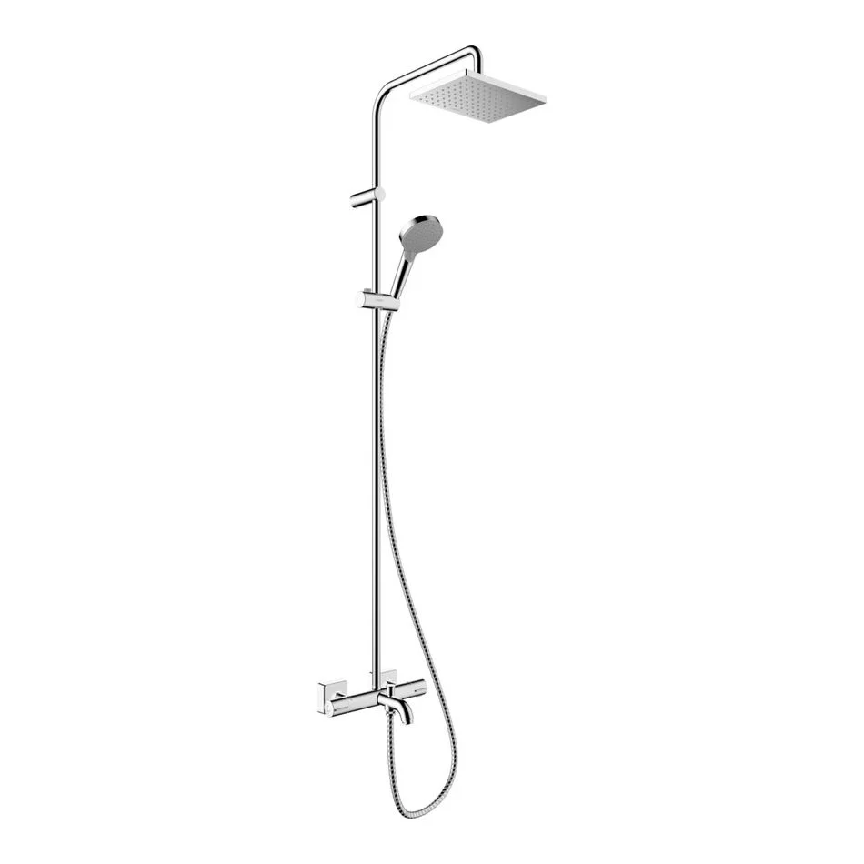 Душова система Hansgrohe Vernis Shape Showerpipe 230 1jet з термостатом для ванни, хром (26284000)