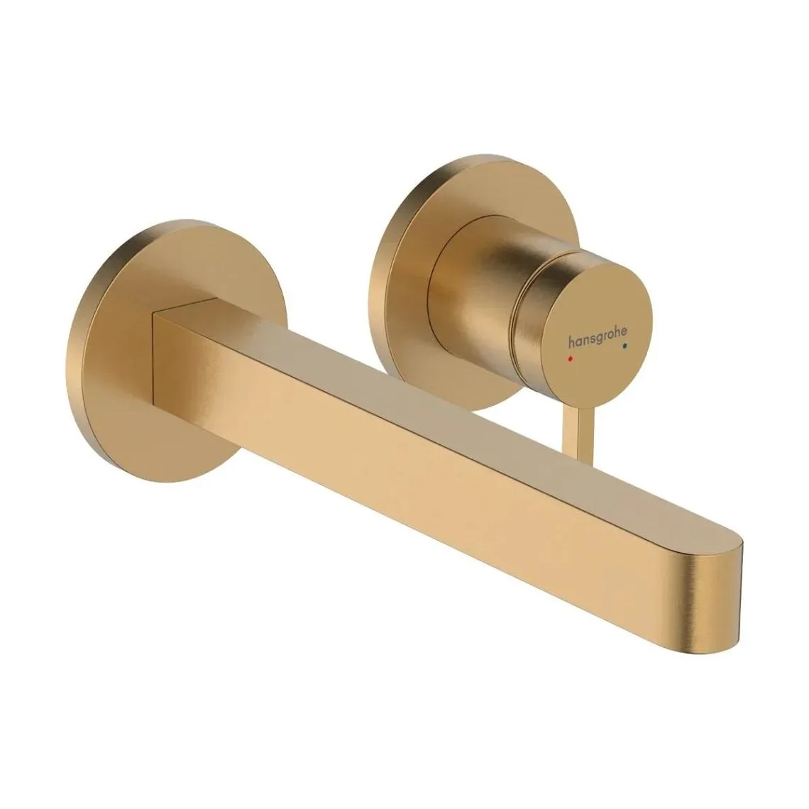 Змішувач для умивальника Hansgrohe Finoris 228 мм зі стіни, Brushed Bronze (76050140)