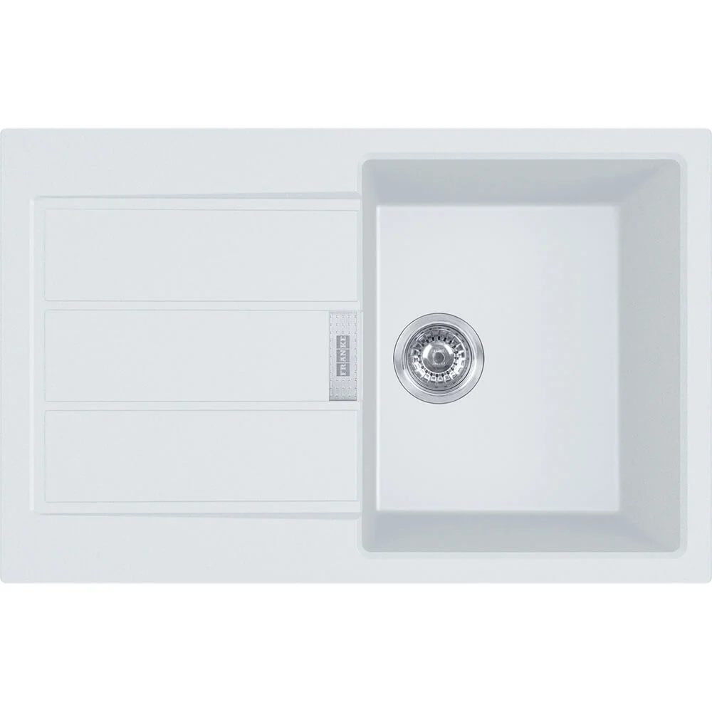Кухонна мийка Franke S2D 611-78, оборотна, накладна, 78x50, тектонайт білий (143.0621.332)
