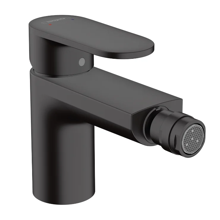 Змішувач для біде Hansgrohe Vernis Blend з донним клапаном pop-up, чорний матовий (71210670)