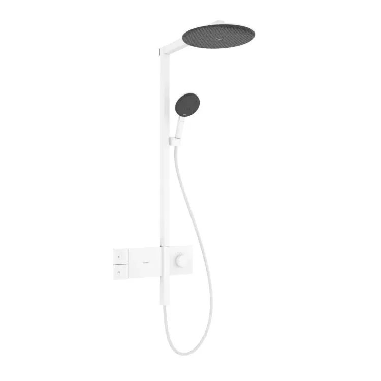 Душова система Hansgrohe Raindance Alive S 300 1jet EcoSmart з ShowerSelect Comfort, Matt White (24583700)