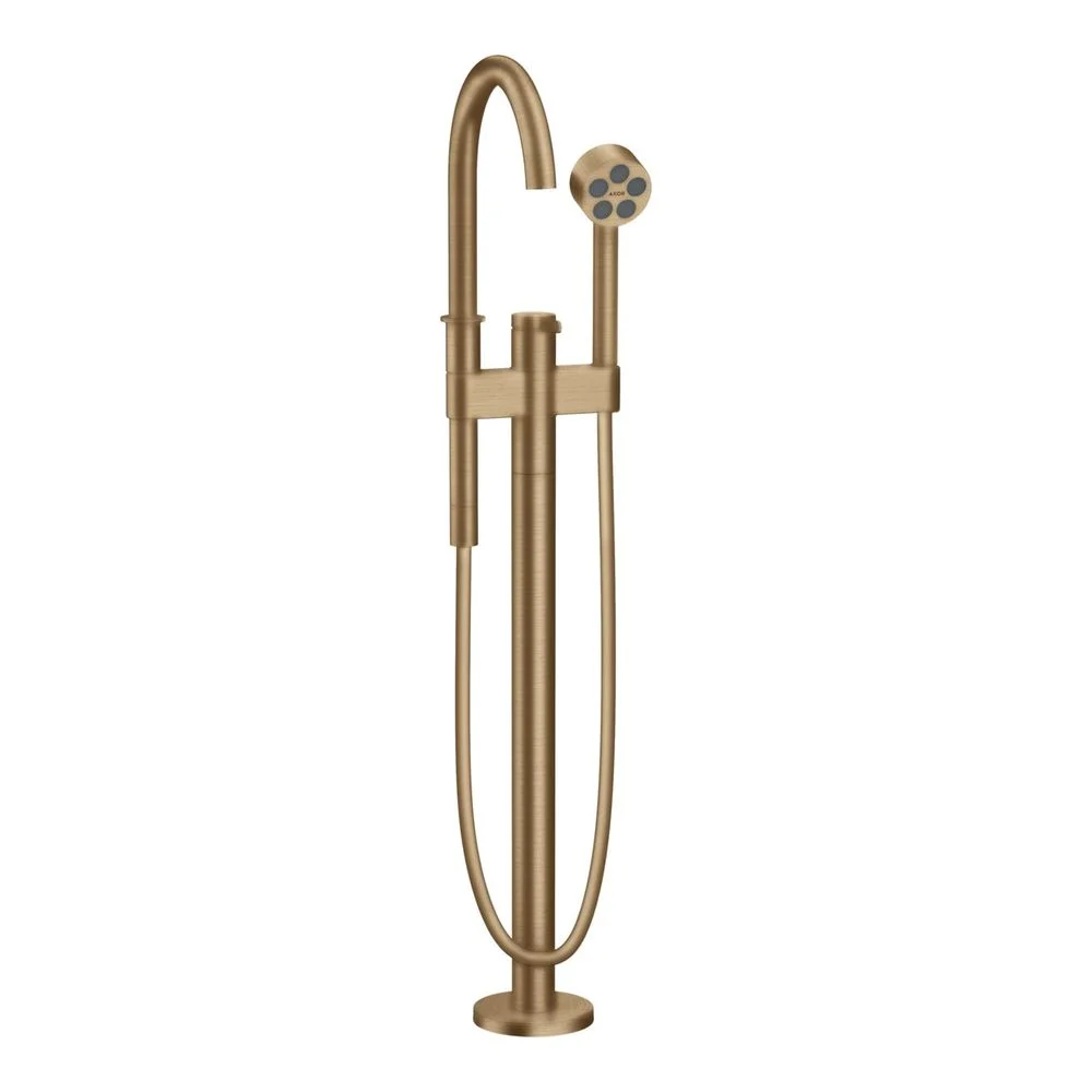 Змішувач для ванни AXOR One підлоговий, Brushed bronze (48440140)