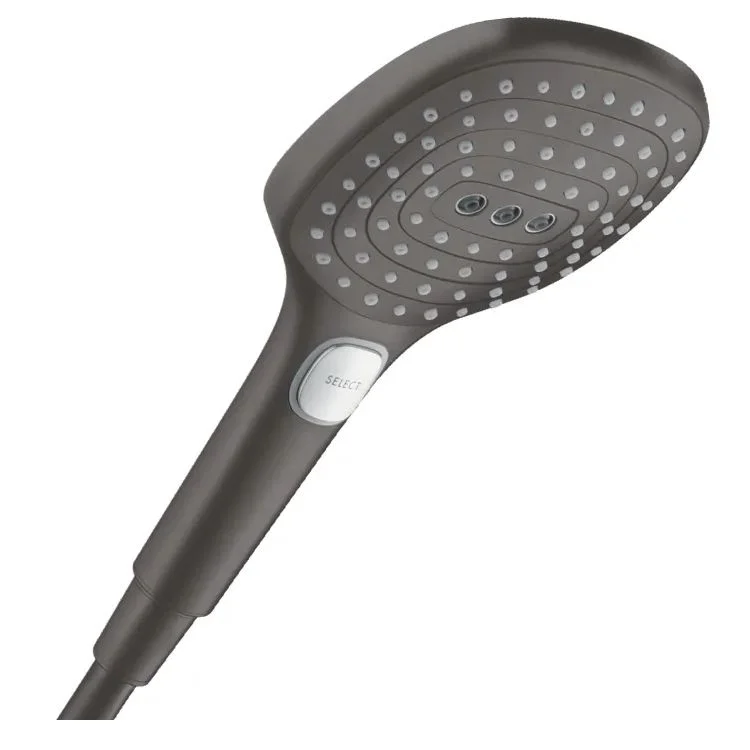 Ручний душ Hansgrohe Raindance Select E PowderRain 120 3jet P EcoSmart, Brushed Black Chrome (28728340)