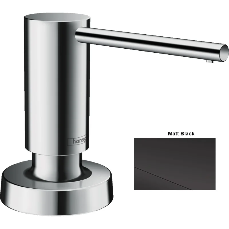 Дозатор кухонний для миючого Hansgrohe A51, 500 ml, Matt Black (40448670)