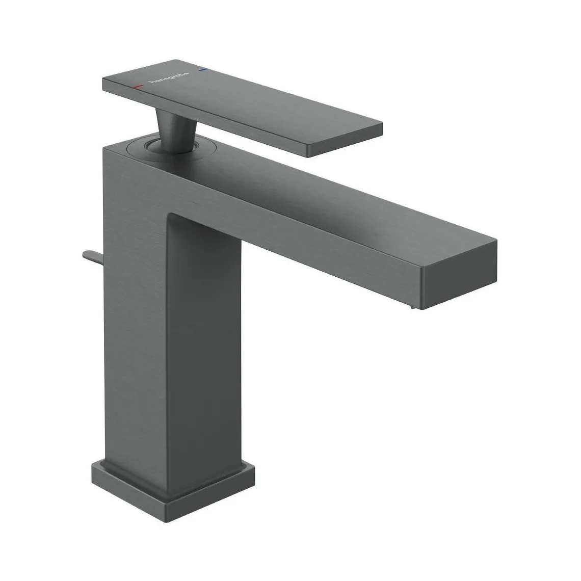Змішувач для умивальника Hansgrohe Tecturis E 110 EcoSmart+ з pop-up, Brushed Black Chrome (73010340)