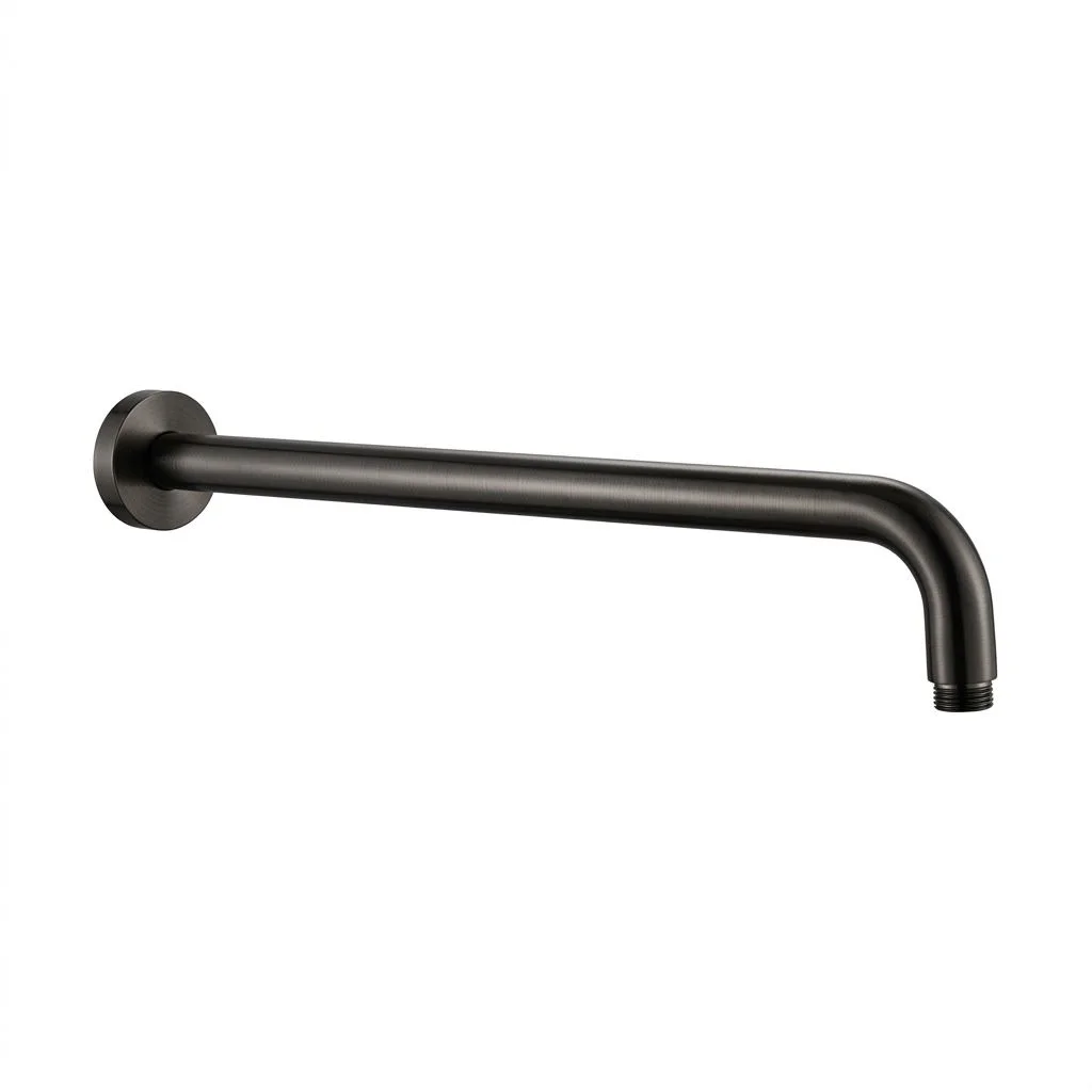 Кронштейн для верхнього душу Paffoni, круглий, 30 см, Brushed Black Chrome (ZSOF035NKNSP)