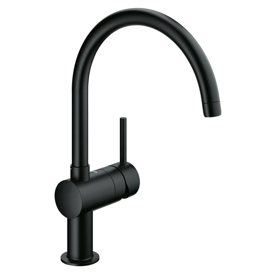 Змішувач кухонний одноважільний GROHE Minta, чорний (32917KS0)