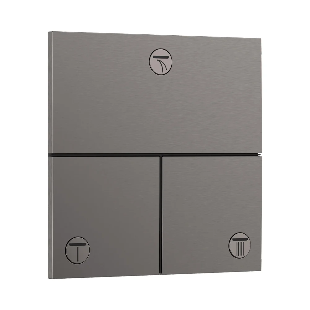 Перемикач Hansgrohe ShowerSelect Comfort E на 3 функції, Brushed Black Chrome (15573340)