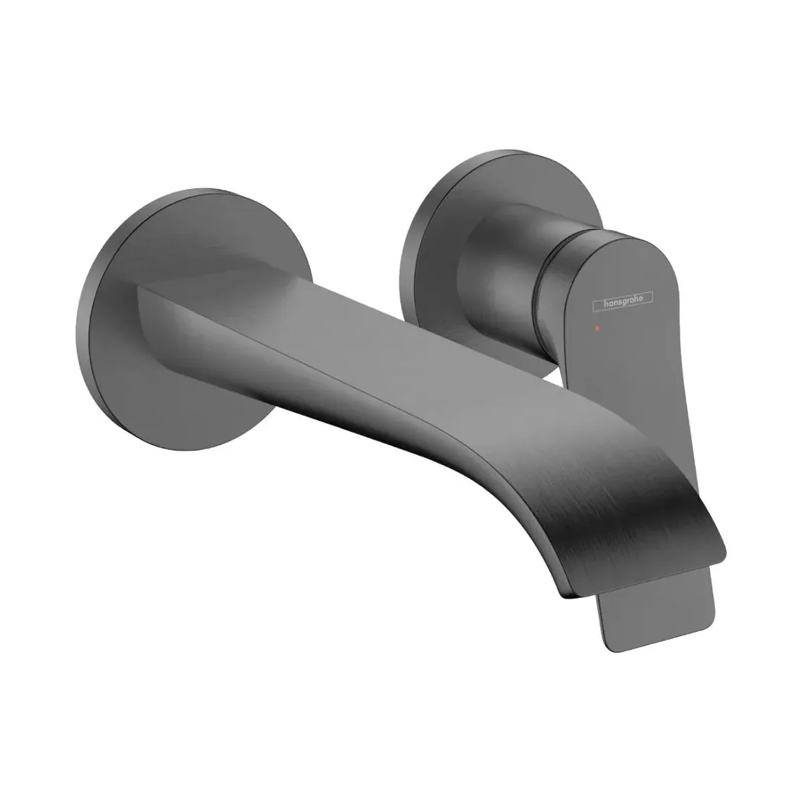 Змішувач для умивальника Hansgrohe Vivenis настінний, з виливом 195 мм, Brushed Black Chrom (75050340)