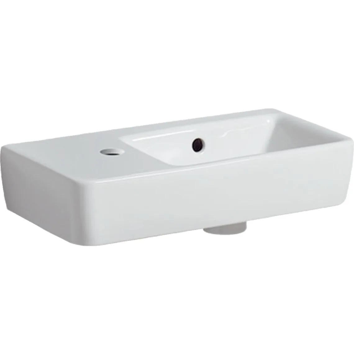 Умивальник Geberit Selnova Compact із скороченим вильотом: B=50см, H=15см (АНАЛОГ 501.506.00.7)