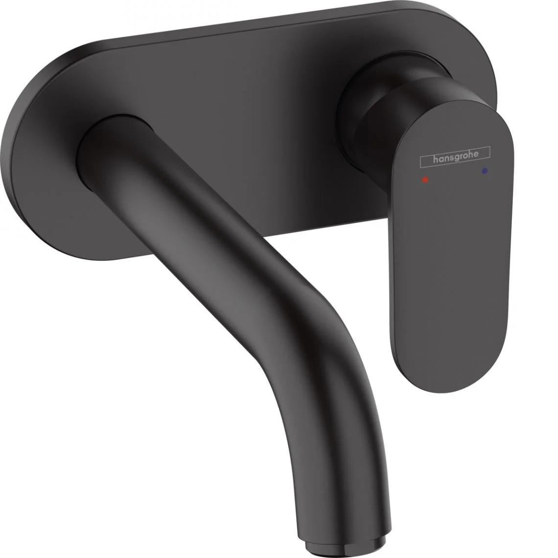 Змішувач для умивальника Hansgrohe Vernis Blend зі стіни прихованого монтажу 205 мм, Matt Black (71576670)