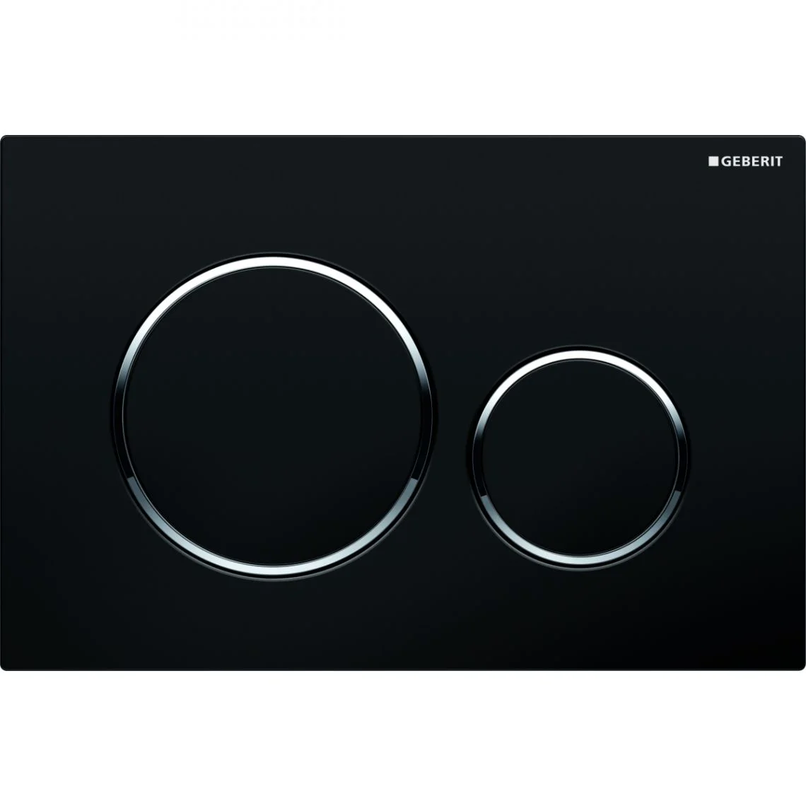 Кнопка змиву Geberit Sigma20, чорний/хром глянець (115.882.KM.1)