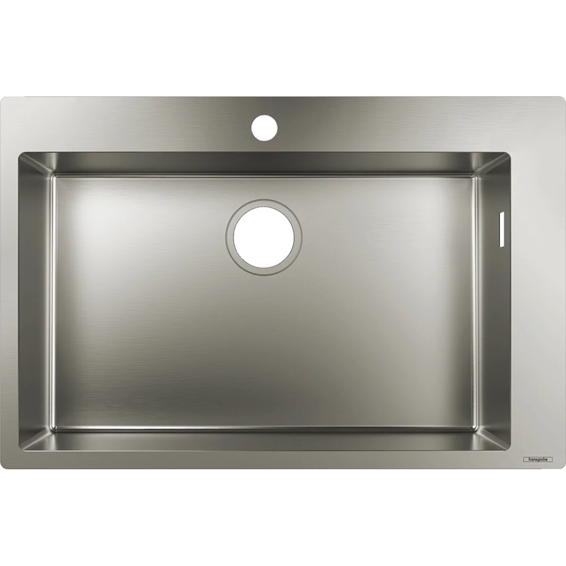 Кухонна мийка Hansgrohe S711-F660 на стільницю 1х35, 760х500 мм, Stainless Steel (43302800)