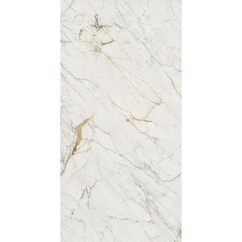 Керамогранітна плита для стільниць Marazzi Grande Marble Golden White Satin Puro W/Mesh 162х324 12 мм (MCUX)