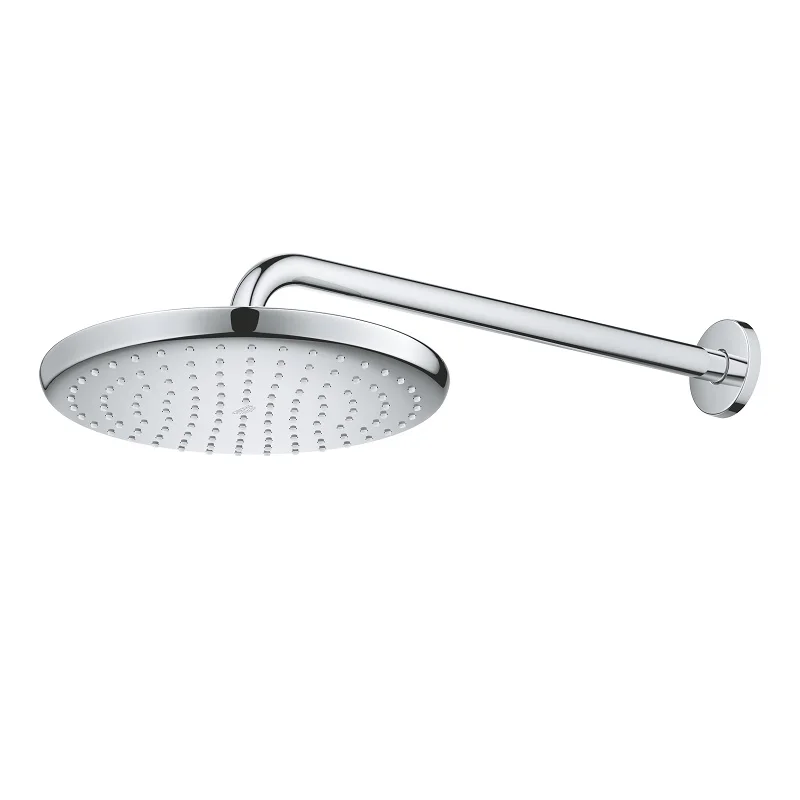 Верхній душ з кронштейном Grohe Tempesta Cosmopolitan 250 з EcoJoy до стіни, хром (26668000)