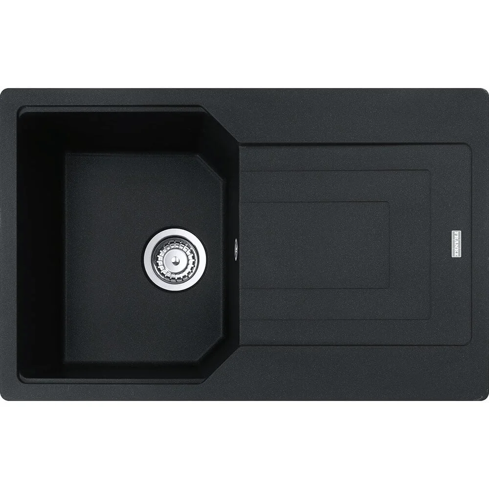 Кухонна мийка Franke UBG 611-78, накладна, оборотна, 78x50, граніт онікс (114.0701.804)