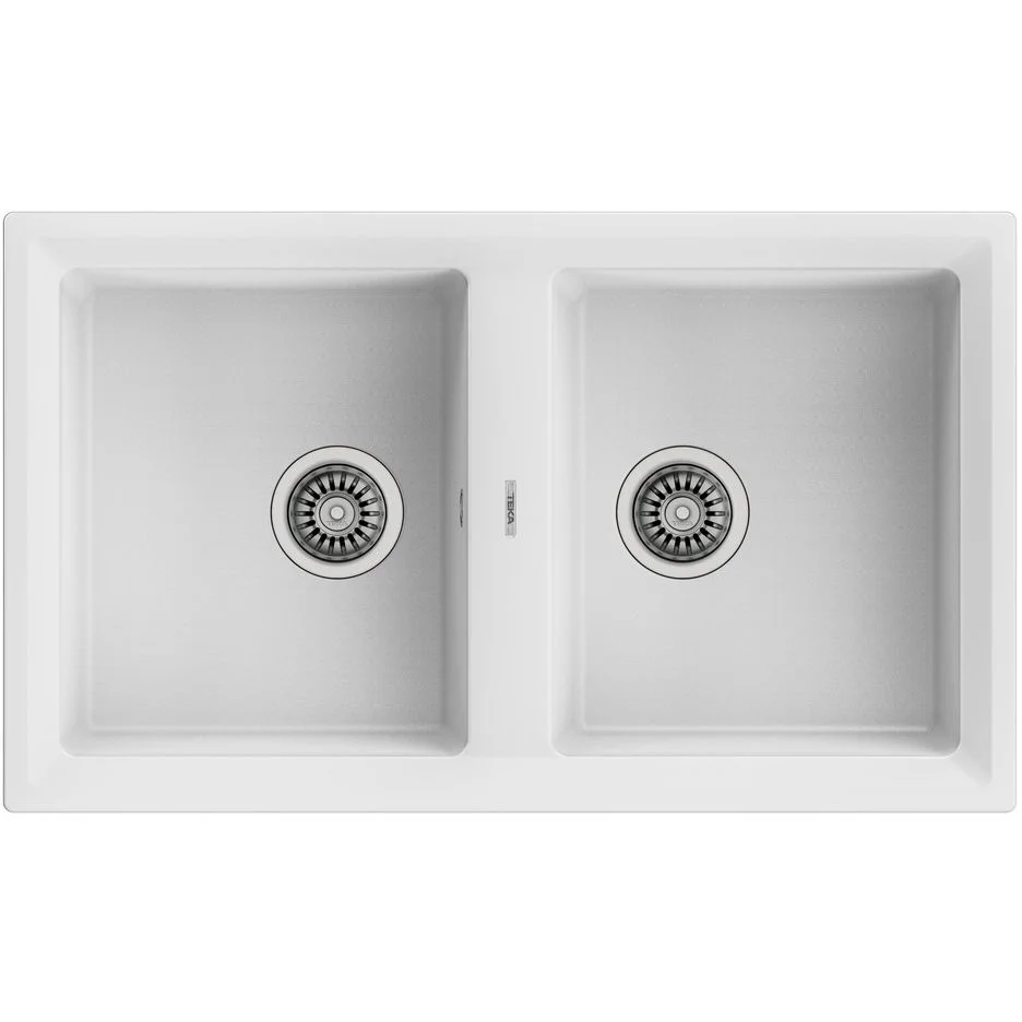 Кухонна мийка Teka Stone 90 B-TG 2B врізна, тегранітна, білий (115260005)