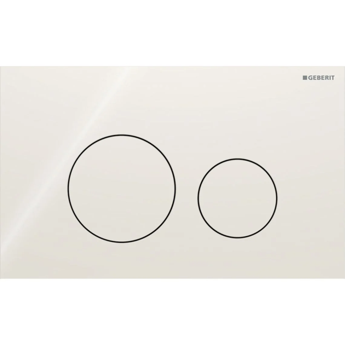 Клавіша змиву Geberit Sigma40 Round, подвійний змив, скло пісочно-сірий (115.628.JL.1)