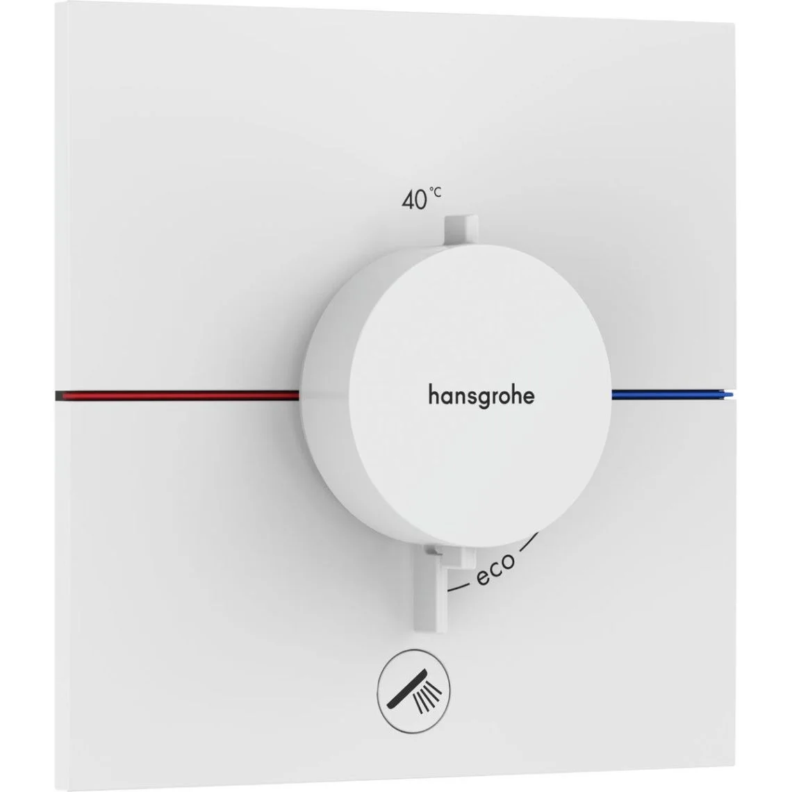 Термостат прихованого монтажу Hansgrohe ShowerSelect Comfort E HighFlow на 1 функцію, Matt White (15575700)