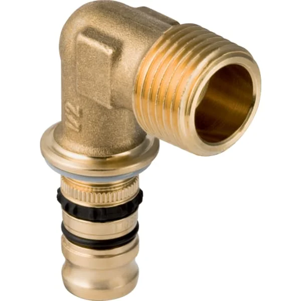 Косинець Geberit Mepla 90° із зовнішнім різьбленням, латунь d=16 1/2 (611.252.00.5)