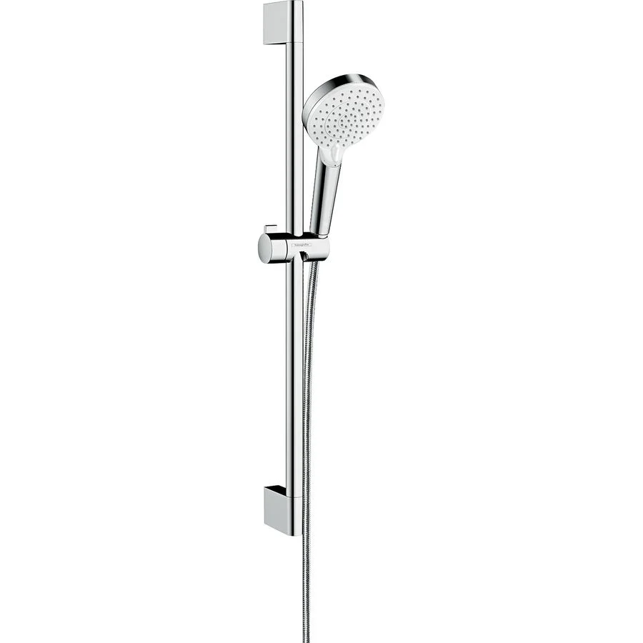 Душовий набір Hansgrohe Showerpipe Crometta 100 Vario Green 6 л/хв, 65 см, White/Chrome (26555400)