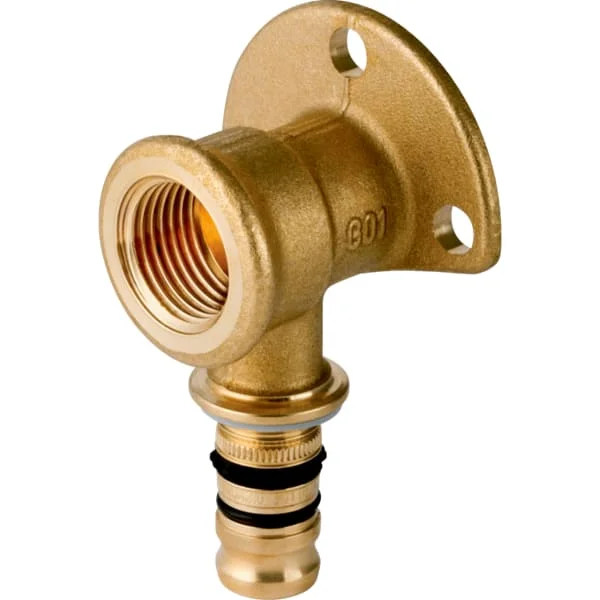 Установковий косинець Geberit Mepla 90° d=16 1/2 латунь (611.289.00.5)