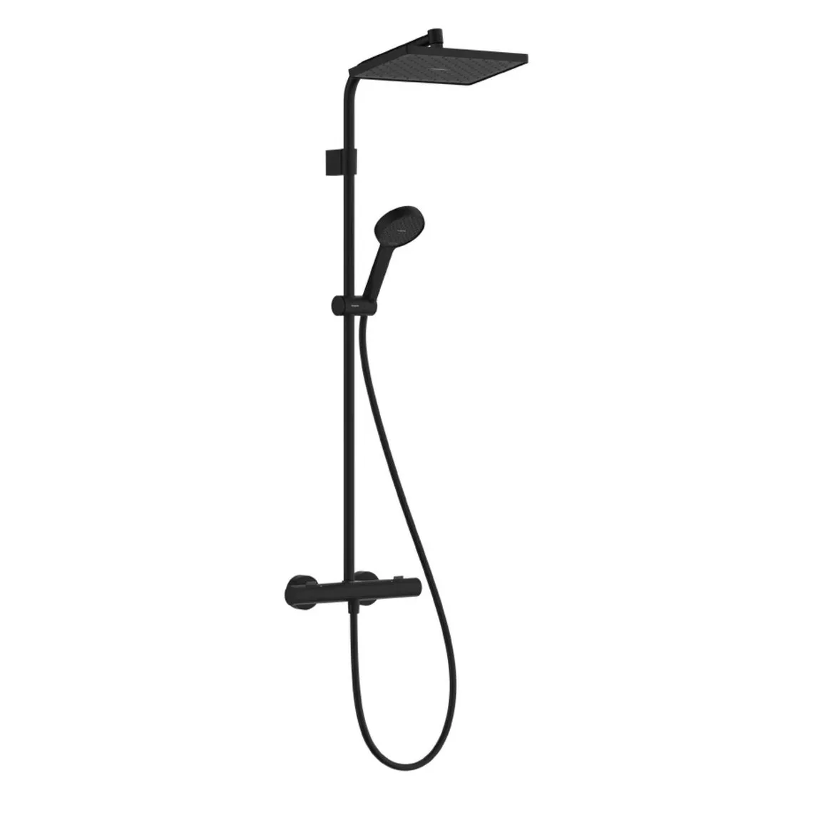 Душова система Hansgrohe Activera Q 290/180 1jet EcoSmart Ecostat Fine, Matt Black (28748670)