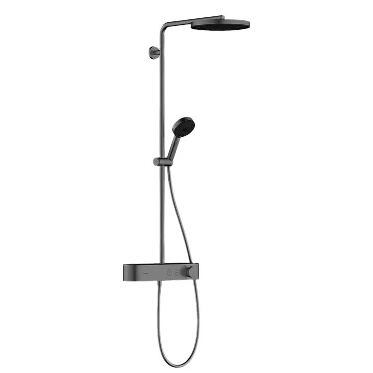 Душова система Hansgrohe Pulsify Showerpipe 260 1jet 400 EcoSmart, Brushed Black Chrom (24221340)