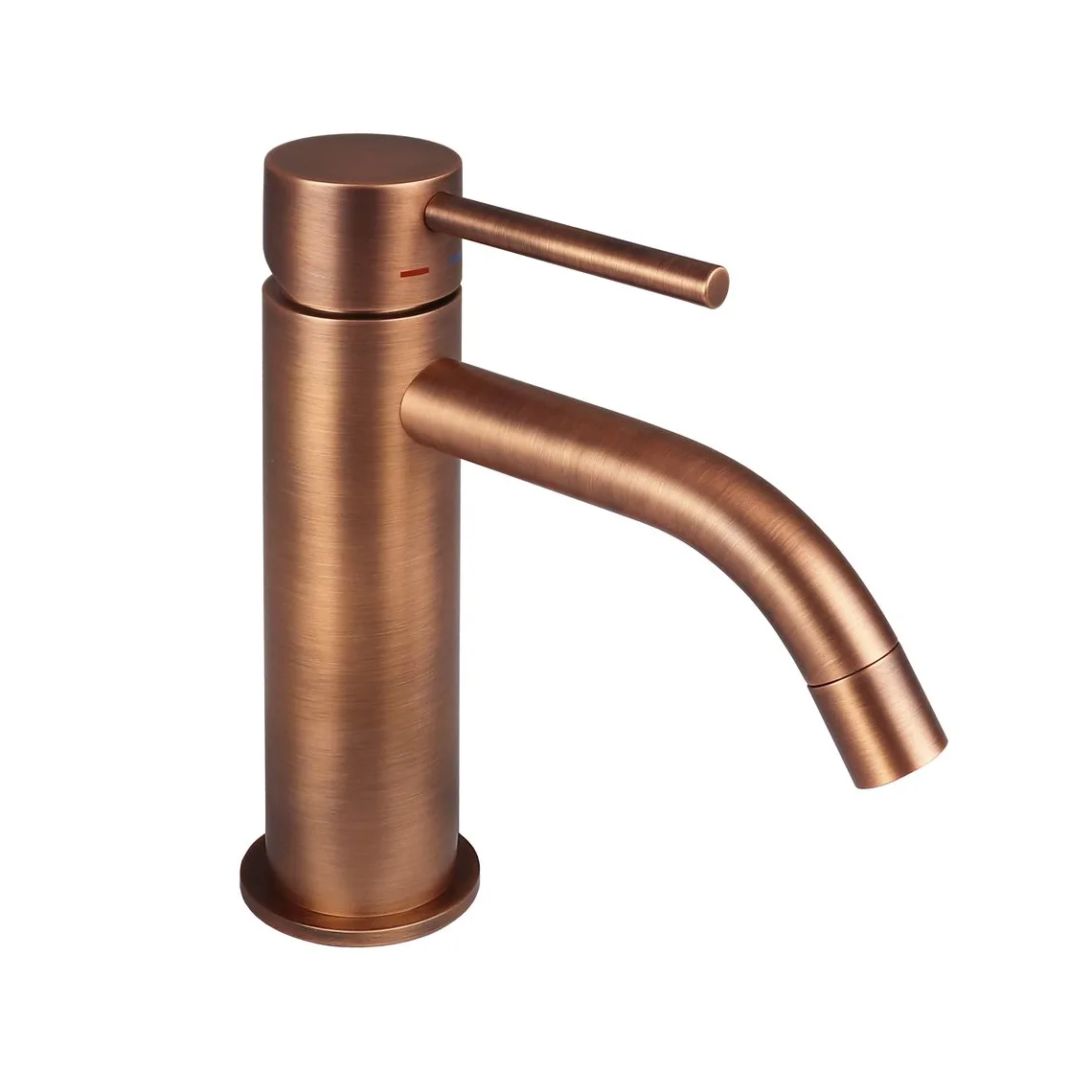 Змішувач для умивальника Paffoni Light, без донного клапана, Brushed Copper PVD (LIG071RASP)