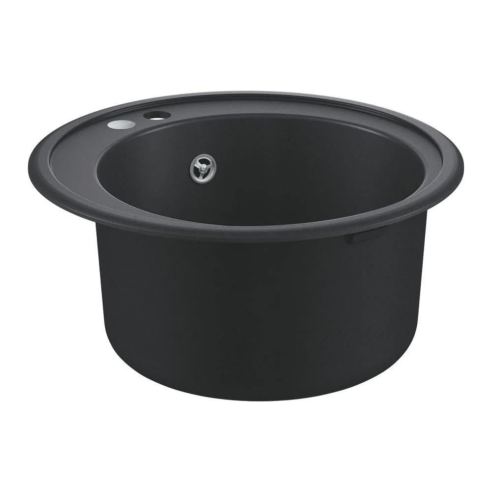Кухонна мийка Grohe K-series D=510 мм, врізна в стільницю, Granite Black (31656AP0)