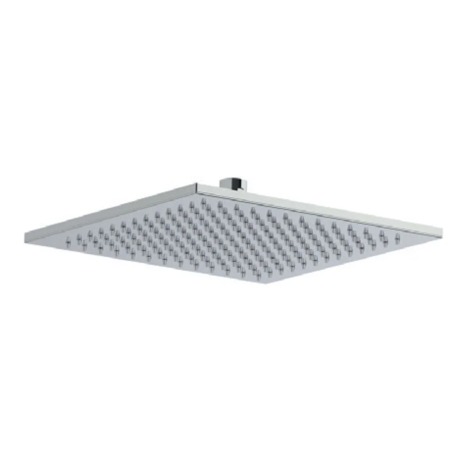 Верхній душ Paffoni Quadro SYNCRO PLUS 25x25 см із шарніром 1/2 дюйма, Steel Looking (ZSOF146ST)