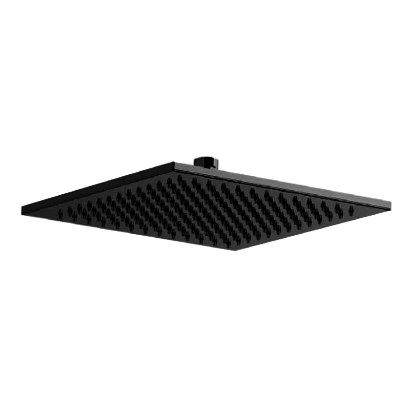 Верхній душ Paffoni Quadro SYNCRO PLUS 25x25 см із шарніром 1/2 дюйма, Matt Black (ZSOF146NO)