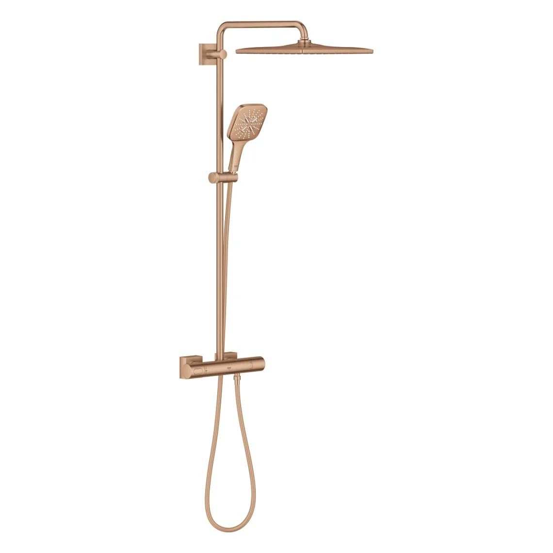 Душова система Grohe Rainshower SmartActive 310 з термостатом, теплий захід сонця матовий (26837DL0)