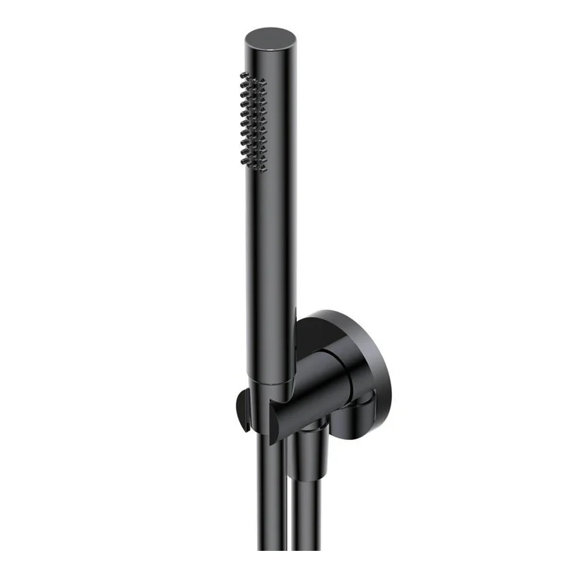 Ручний душ Ritmonio з гнучким шлангом L=150см та тримачем, Brushed Black Chrome (72J021BLX)
