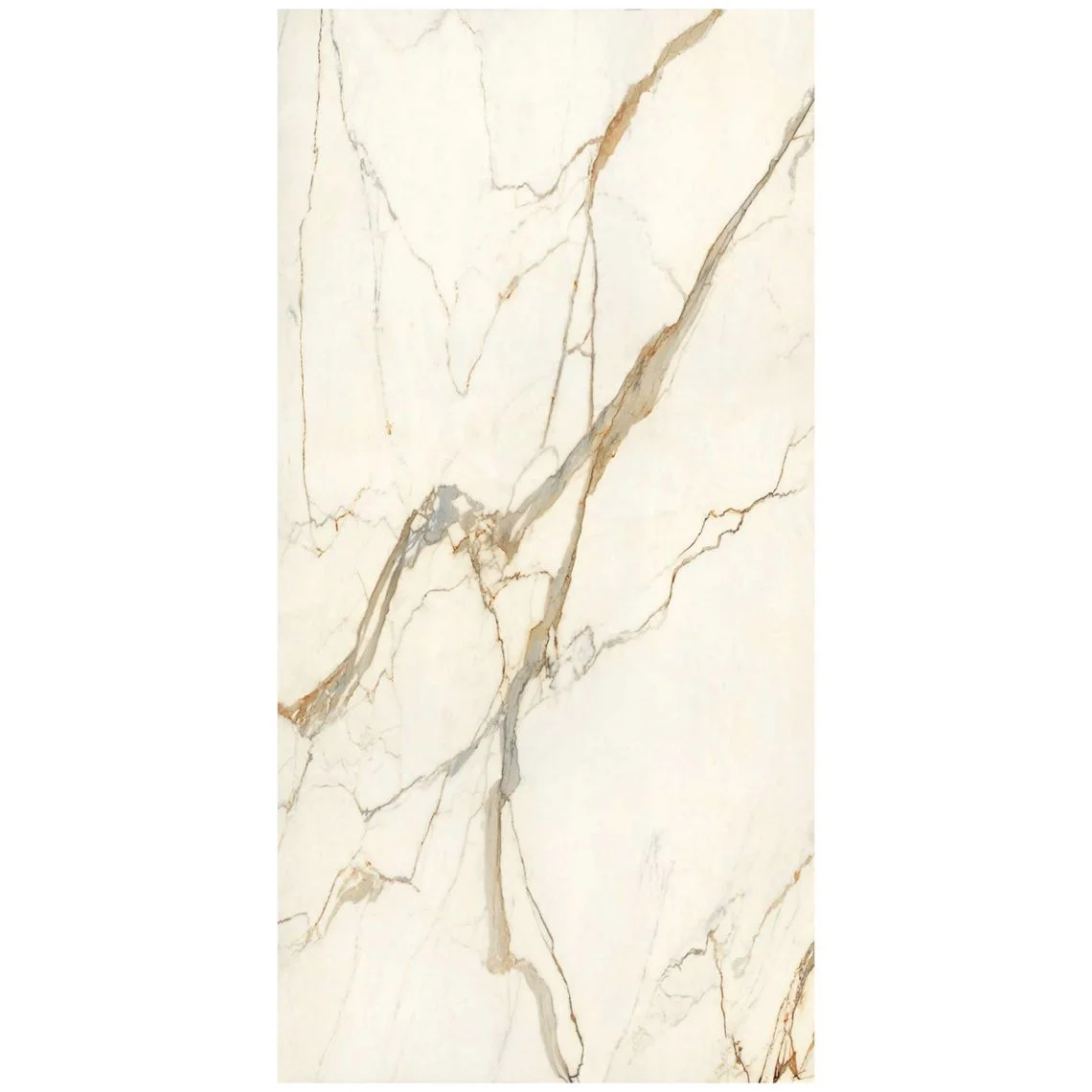 Керамогранітна плита для стільниць Atlas Concorde Plan Calacatta Imperiale Bookmatch Silk - 12mm ST 162x324 cm (A0XX)
