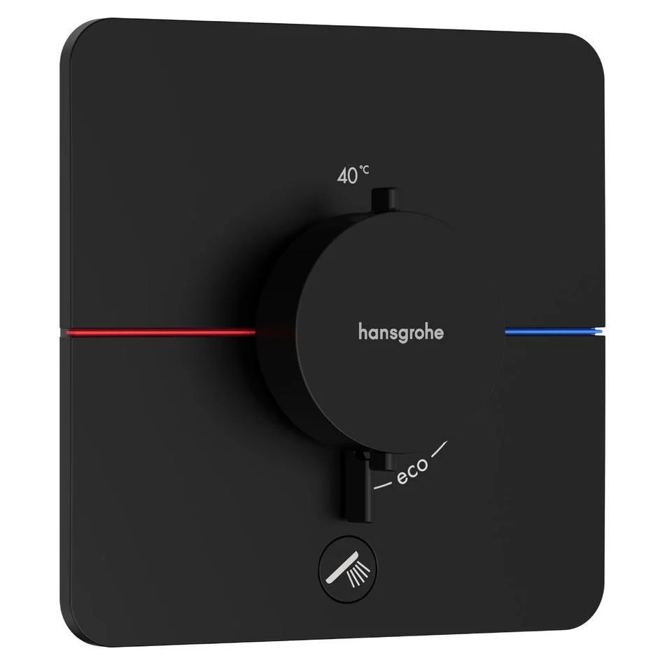 Термостат прихованого монтажу Hansgrohe ShowerSelect Comfort Q HighFlow на 1 функцію, Matt Black (15589670)