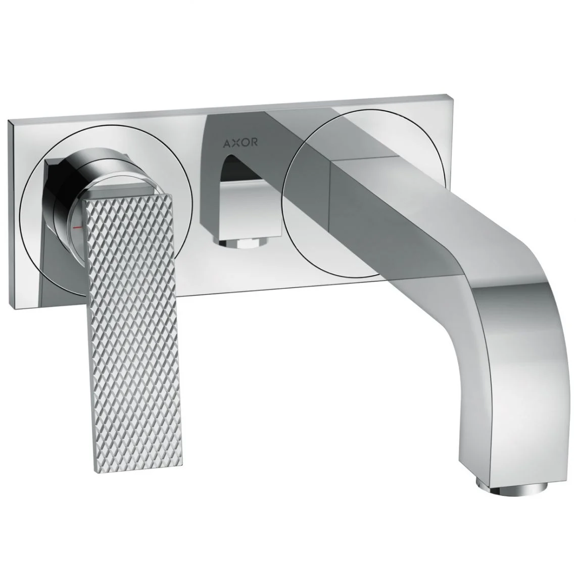 Змішувач для умивальника AXOR Citterio 220 Lever rhombic cut зі стіни, Chrome (39171000)