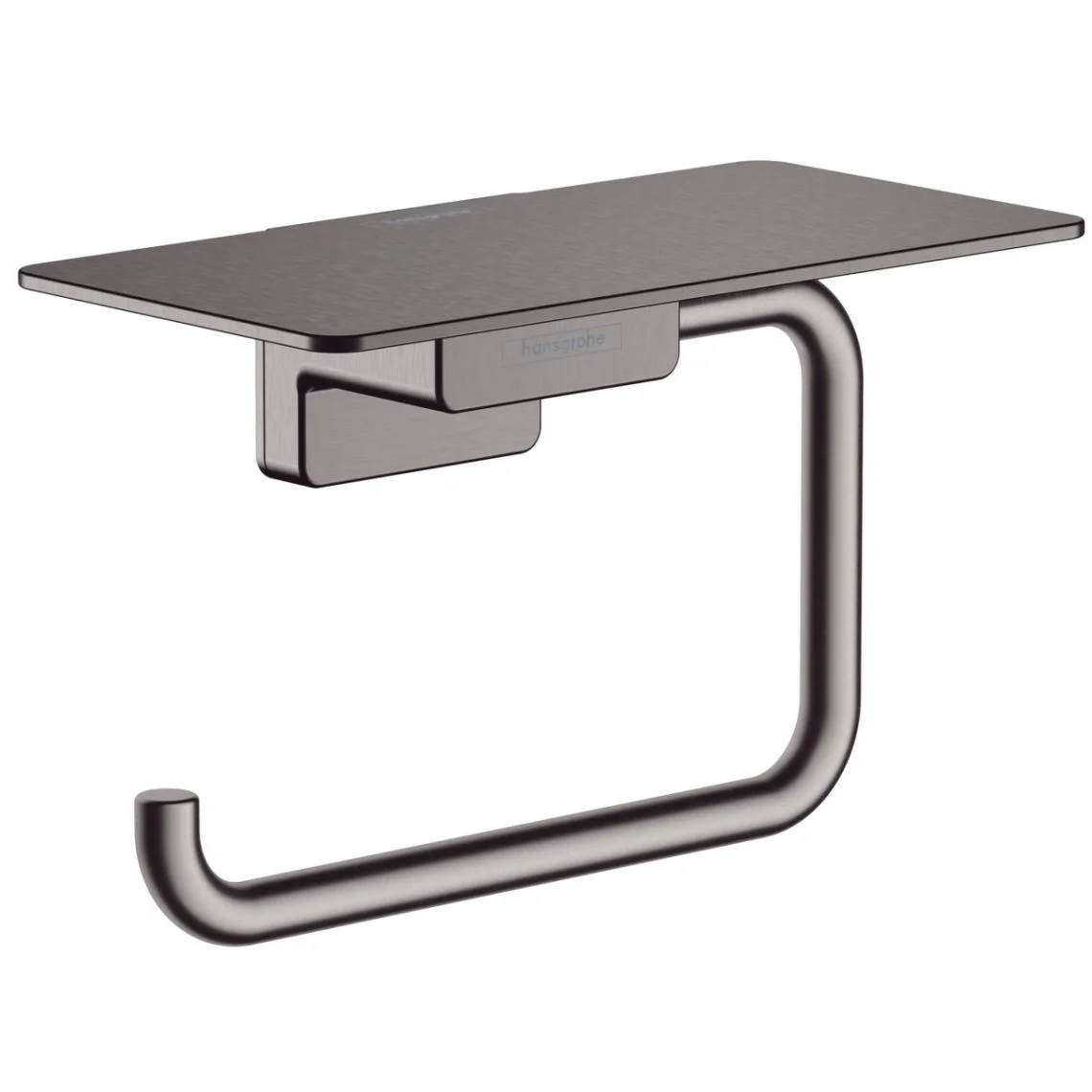 Тримач туалетного паперу Hansgrohe AddStoris з поличкою, Brushed Black (41772340)