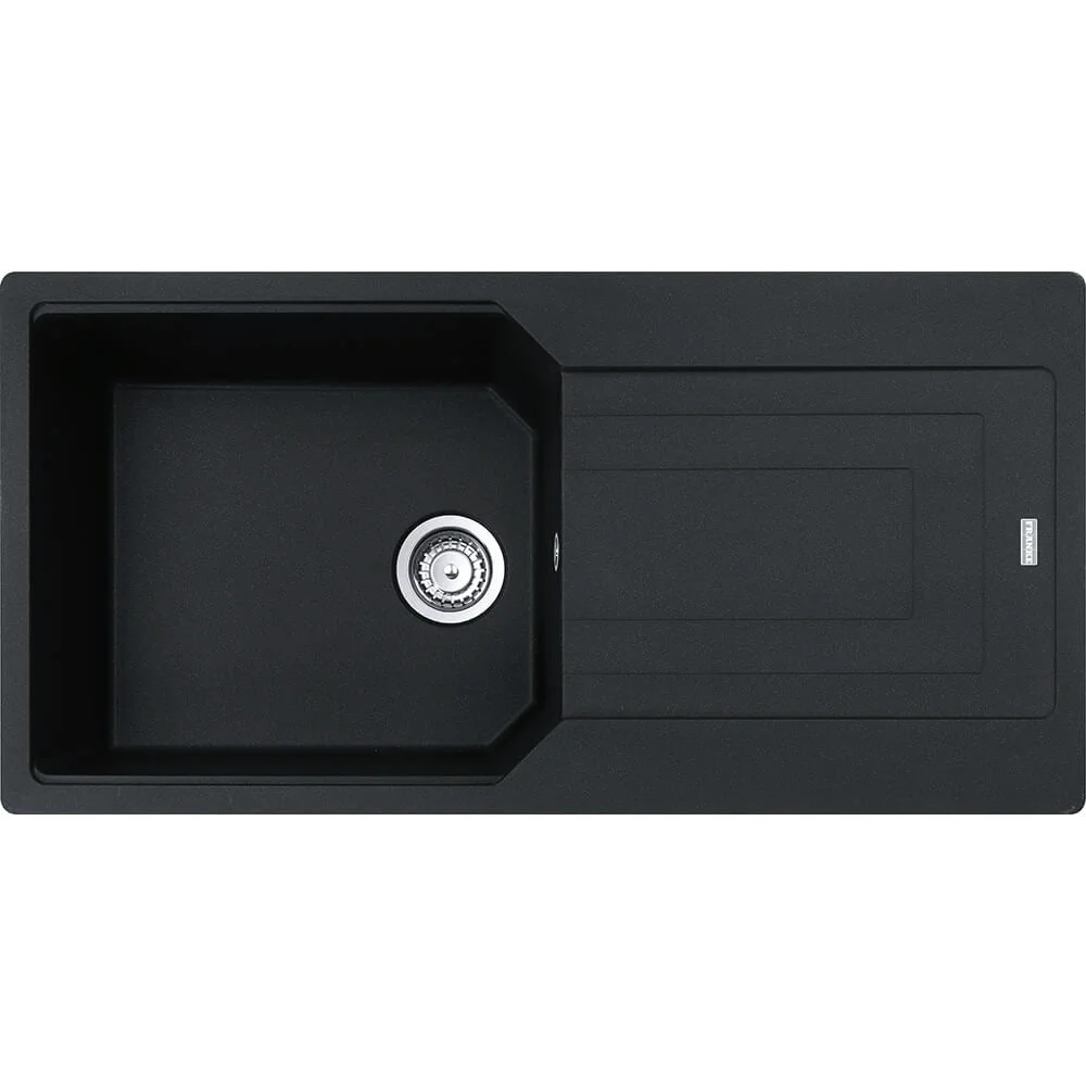 Кухонна мийка Franke UBG 611-100 XL, накладна, оборотна, 100x50, граніт онікс (114.0701.792)