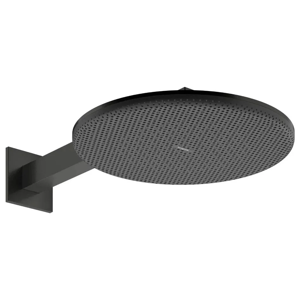 Верхній душ Hansgrohe Raindance Alive S 300 2jet EcoSmart із тримачем, Brushed Black Chrome (24541340)