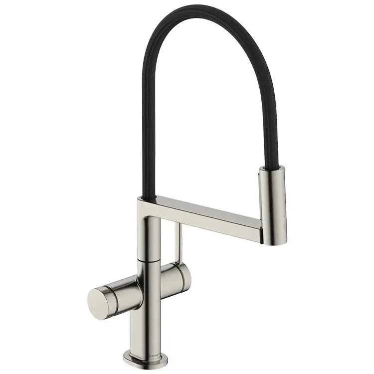 Змішувач кухонний Hansgrohe Talis M54 PowderSpray 210 3jet Semi-Pro, Stainless Steel Finish (72861800)