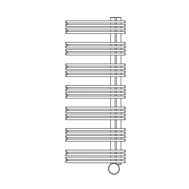 Сушка для рушників електрична Cordivari KELLY Inox Vertical L: 500 мм; H: 1224 мм, хром (3551780400101)